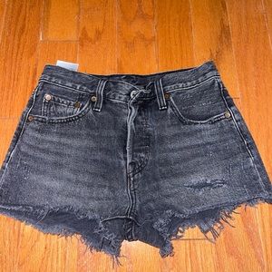 Levis 501 black shorts